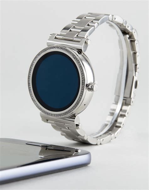 silver michael kors smart watch|michael kors smart watch clearance.